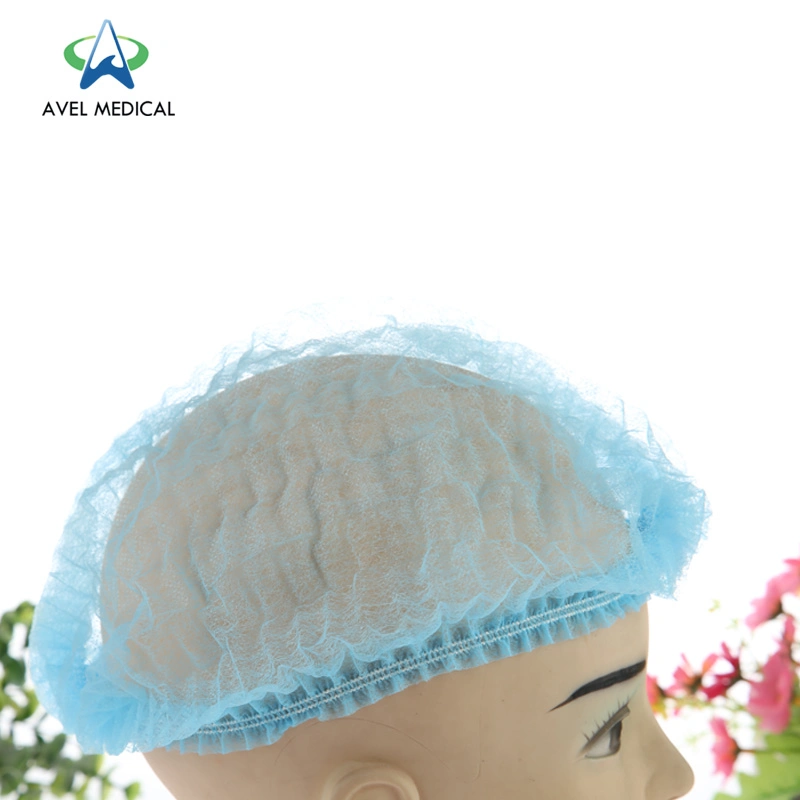 High-Quality Wholesale Dental/Nursing/Space/Mob/Work Nonwoven Disposable Dustproof PP Hats Clip Bouffant Round Cap